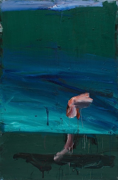 Sebastian Hosu: Outscape II, 2016, oil on canvas, 190 x 130 cm 


